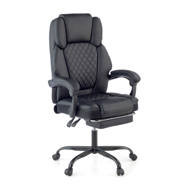 gaming chair black morgan synthetic leather movable armrests headrest cushion headrest extendable footrest 1