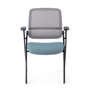 visitor chair blue chair mesh movable armrests 6