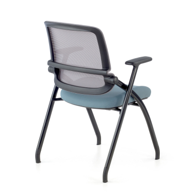 visitor chair blue chair mesh movable armrests 8
