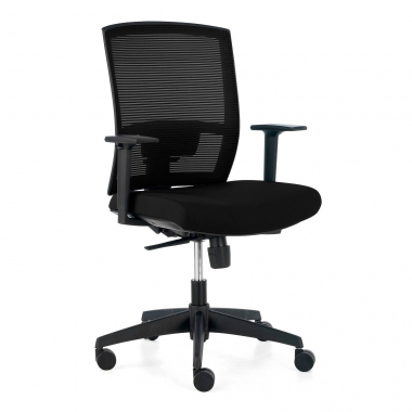 ergonomic chair black black frame mesh 1d adjustable armrests lumbar support 1
