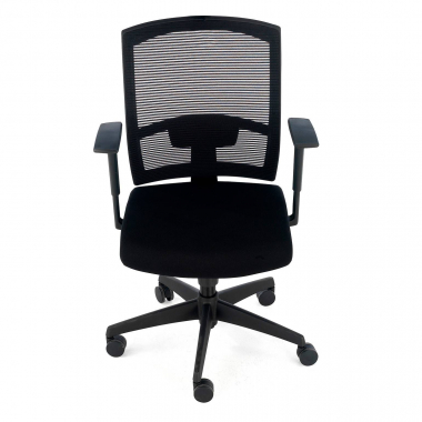 ergonomic chair black black frame mesh 1d adjustable armrests lumbar support 4