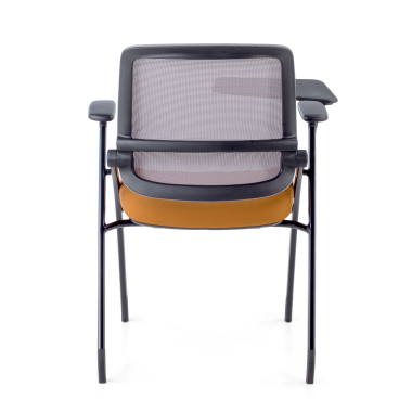 chair with writing tablet orange with writing tablet mesh movable armrests 9