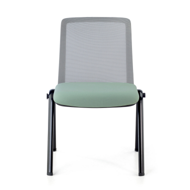 visitor chair green dora mesh no armrests 6