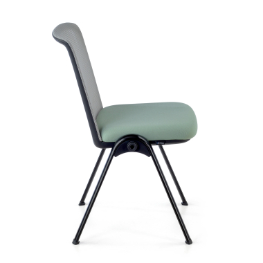 visitor chair green dora mesh no armrests 7