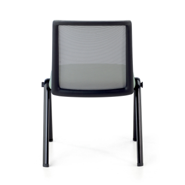 visitor chair green dora mesh no armrests 8
