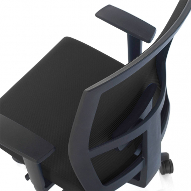 ergonomic chair black black frame mesh 1d adjustable armrests lumbar support 8