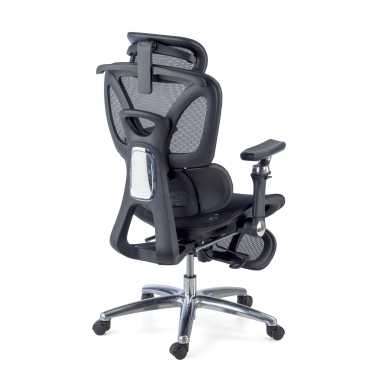 ergonomic chair black sense ultra mesh 4d adjustable armrests lumbar support headrest extendable footrest 9