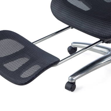 ergonomic chair black sense ultra mesh 4d adjustable armrests lumbar support headrest extendable footrest 12