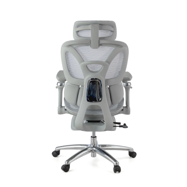 ergonomic chair gray sense ultra mesh 4d adjustable armrests lumbar support headrest extendable footrest 11