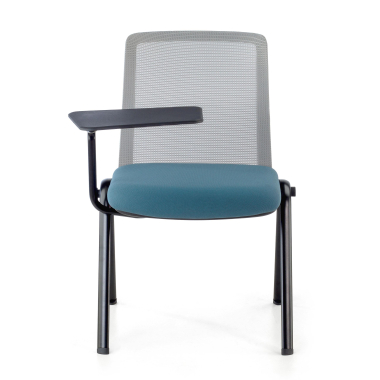 chair with writing tablet blue desk easel mesh no armrests 6