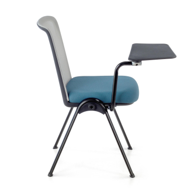 chair with writing tablet blue desk easel mesh no armrests 7