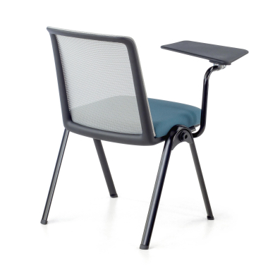 chair with writing tablet blue desk easel mesh no armrests 8
