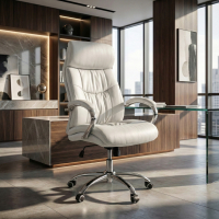 Everest executive chair, chrome arms