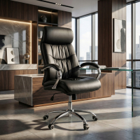 Everest executive chair, chrome arms