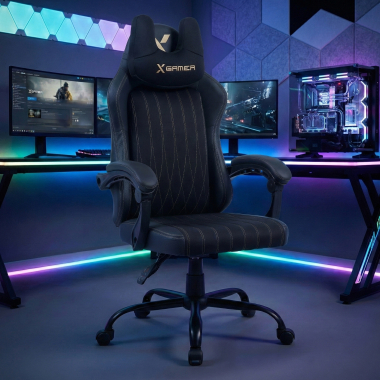 gaming chair black titan synthetic leather flip up armrests headrest cushion headrest 2
