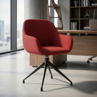 Greta upholstered meeting chair, aluminium base