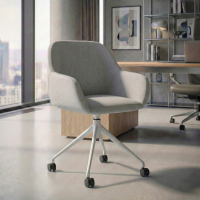 Meeting chair with castors...