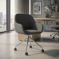 Meeting chair with castors...