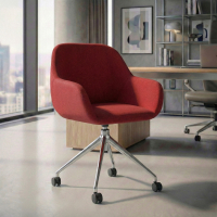 Meeting chair with castors...