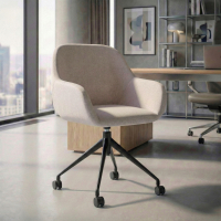 Meeting chair with castors...
