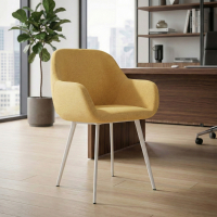 Conference chair Greta, 4 legs, upholstered armrests