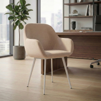 Conference chair Greta, 4 legs, upholstered armrests