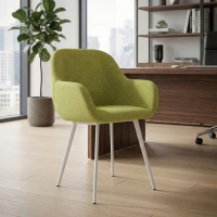 Conference chair Greta, 4 legs, upholstered armrests