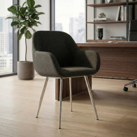 Conference chair Greta, 4 legs, upholstered armrests