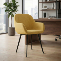 Conference chair Greta, 4 legs, upholstered armrests