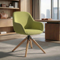 Meeting chair Greta, swivel wooden base