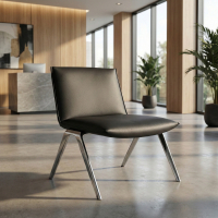 Paisley Waiting Room Armchair, aluminium legs