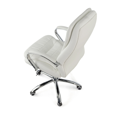 office chair white atenas synthetic leather upholstered armrests 8