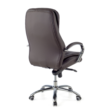 office chair brown atenas synthetic leather upholstered armrests 9