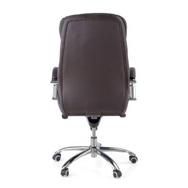 office chair brown atenas synthetic leather upholstered armrests 7