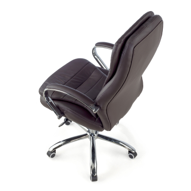 office chair brown atenas synthetic leather upholstered armrests 8