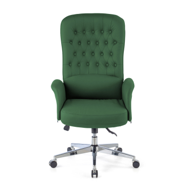 office chair green ankara synthetic leather upholstered armrests 6