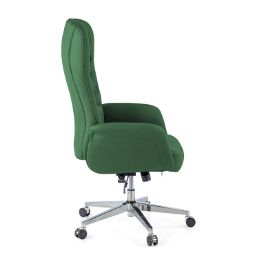 office chair green ankara synthetic leather upholstered armrests 4