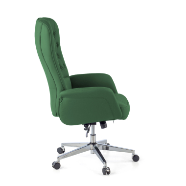 office chair green ankara synthetic leather upholstered armrests 7