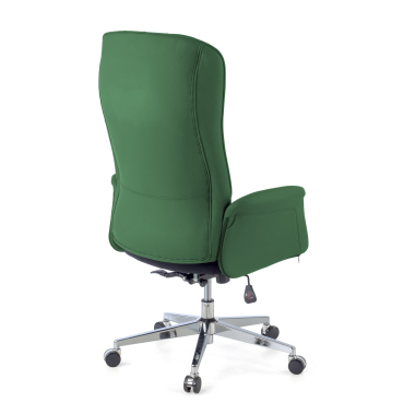 office chair green ankara synthetic leather upholstered armrests 8