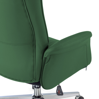 office chair green ankara synthetic leather upholstered armrests 5