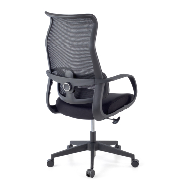 office chair black axis mesh fixed armrests 11
