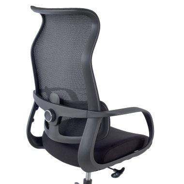 office chair black axis mesh fixed armrests 5