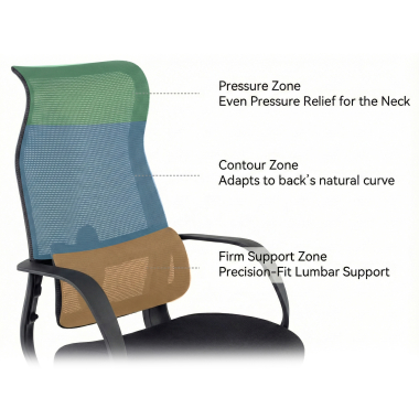 office chair black axis mesh fixed armrests 7