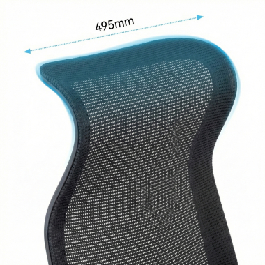 office chair black axis mesh fixed armrests 10