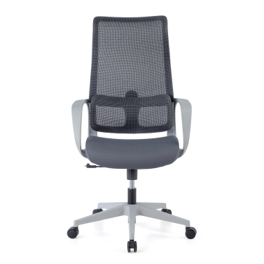 office chair white grey axis mesh fixed armrests 3