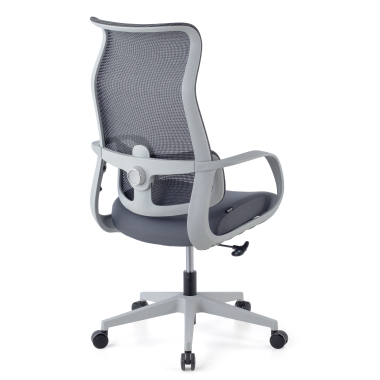 office chair white grey axis mesh fixed armrests 11