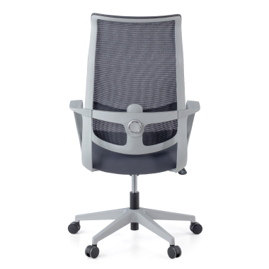 office chair white grey axis mesh fixed armrests 12
