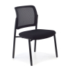 Conference chair Hermes with armrests, 4-leg base, wide seat, mesh backrest