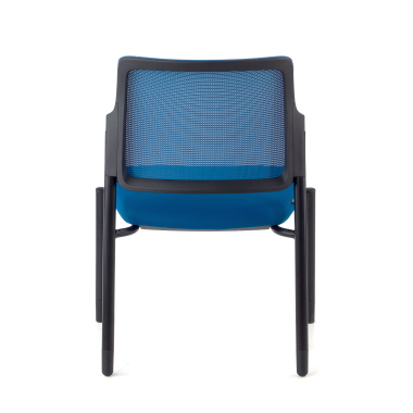 visitor chair blue without arms mesh no armrests 7