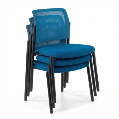 visitor chair blue without arms mesh no armrests 10